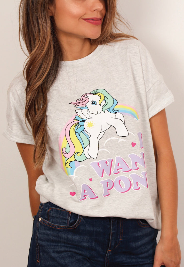 Want a Pony en Gris